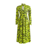 LONG SLEEVED HIGH WAISTED OVERSIZED PRINTED DRESS_CWDMD3711