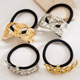 MINIMALIST DOUBLE ARC HOLLOW METAL HAIR TIE_CWAHA6236