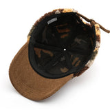 Winter Colorblock Fleece Camo Baseball Cap_Cwah2171