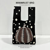 Women Pumpkin Knitted Shoulder Handbag_Cwab1502