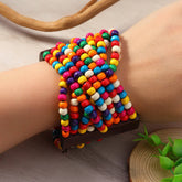 HAND WOVEN ETHNIC RETRO WOODEN BRACELET_CWMM4416