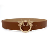 Women Fashion Retro Bees Buckle Belt_Cwabe0151