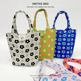 Women Casual Floral Knitted Shoulder Bag_Cwab1530