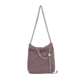 RHINESTONE SMALL GOLDEN BALL EVENING SHOULDER BAG_CWAB3605