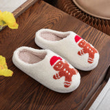 CHRISTMAS POPULAR GINGERBREAD RAYON SLIPPERS_CWSHS0762