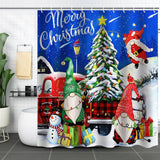 HOT SALE CHRISTMAS WATERPROOF SHOWER CURTAIN_CWMM1808