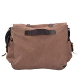 Vintage Canvas Leather Laptop Satchel For Men_Cwab5567