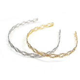 ELECTROPLATED LINEAR WRAP HEADBAND_CWAHA0977