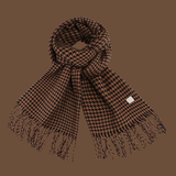 NEW HOUNDSTOOTH FAUX CASHMERE SCARF FOR WOMEN_CWASC0137