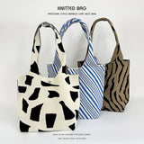 NEW NICHE DESIGN PATTERN KNITTED SHOULDER HANDBAG_CWAB2377