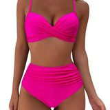 HIGH WAIST BIKINI SET SEXY PUSH UP SWIMSUIT_CWMW0152