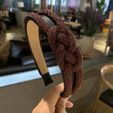 GLITTER KNOT DECOR GLAMOROUS HEADBAND_CWAHA0197