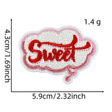 FUNNY TEXT PATCH EMBROIDERED CLOTH PATCH_CWMM4051