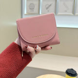 New Solid Color 3-Fold Wallet With Flip Cover_Cwab06253