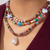 COLORFUL BOHO PEARL BEADS LUXURY SWEATER NECKLACE_CWMM7545