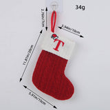 CLASSIC RED LETTER WOOL KNITTED CHRISTMAS SOCKS_CWMS1434