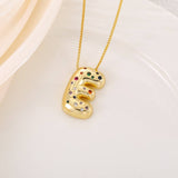 CREATIVE GLOSSY COLORFUL LETTER PENDANT NECKLACE_CWMM5877