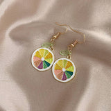 CUTE FRESH AND SWEET LEMON EARRINGS_CWAJE1635