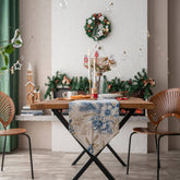 PRINTED PINE BRANCHES RUSTIC SIMPLE TABLECLOTH_CWMM1008