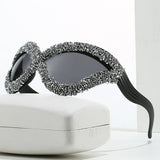 EXAGGERATED PERSONALITY LINE CAT EYE GLASSES_CWASG0837