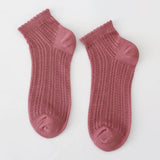 Women'S Solid Color Mesh Breathable Socks_Cwms2041