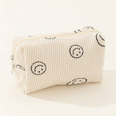 SIMPLE SMILING FACE MEDIUM COSMETIC BAG_CWAB1035