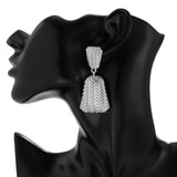 FASHIONABLE COMMUTING IRREGULAR TEXTURE EARRINGS_CWMM3202