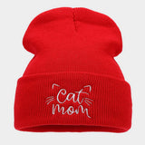 Warm Pile Hat Embroidered Knitted Hat_Cwah1596