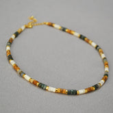 Vintage Colorful Personalized Beaded Necklace