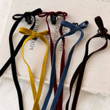 Velvet Ribbon Bow Hair Clip Ballet Style_Cwaha08047