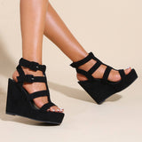 BEAUTIFUL FASHIONABLE PLATFORM WEDGE HIGH HEELS_CWSHH0125