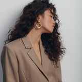 STAINLESS STEEL HOOP EARRINGS HIGH END EARRINGS_CWASC1670