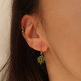 OLIVINE PENDANT FASHION EARRINGS_CWAJE1073