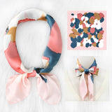 POLKA DOT SATIN NECK SCARF OFFICE FLIGHT STYLE_CWASC1157