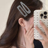 Acetate Side Hair Clip Elegant Duckbill Pin_Cwaha07901