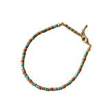 Vintage Oil Painting Maillard Beaded Bracelet