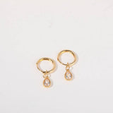 COLORFUL BIRTHSTONE EARRINGS TEARDROP EARRINGS_CWMM5519