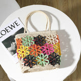 FRESH HOLLOW FLOWER HANDWOVEN BAG_CWAB1886