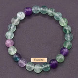 Crystal Natural Stone Beaded Bracelet Unisex_Cwmm11267