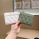 Minimalist Quilted Bifold Wallet With Card Slots_Cwab06231