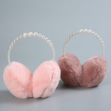 FASHIONABLE WARM PEARL EARMUFFS_CWMM1432