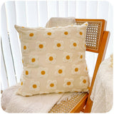 FLORAL EMBROIDERED SQUARE PILLOW COVER SOFA CUSHION_CWMM7708