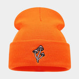 MUSHROOM EMBROIDERED KNITTED HAT SIMPLE _CWAH2089