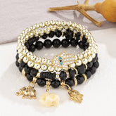 TASSEL MULTI LAYER MIXED COLOR BEADED BRACELET_CWAHA2482