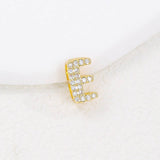 Tiny Zirconia Pendant 26 Letters Necklace_Cwmm5863