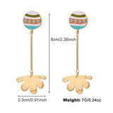 COLORFUL ENAMEL PENDANT NECKLACE EARRINGS SET_CWAJE2916