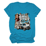 JUST A SMALL TOWN GIRL PRINT T SHIRT LOOSE FIT_CWTTS1525