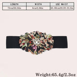 NEW FLORAL FABRIC WAIST BELT FOR DRESSES_CWMM6419