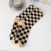 NEW ALL PLAID MID TUBE SOCKS FOR MEN AND WOMEN_CWMS0405