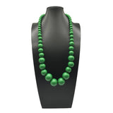 COLORFUL WOODEN LARGE ROUND BEAD LONG NECKLACE_CWMM4562